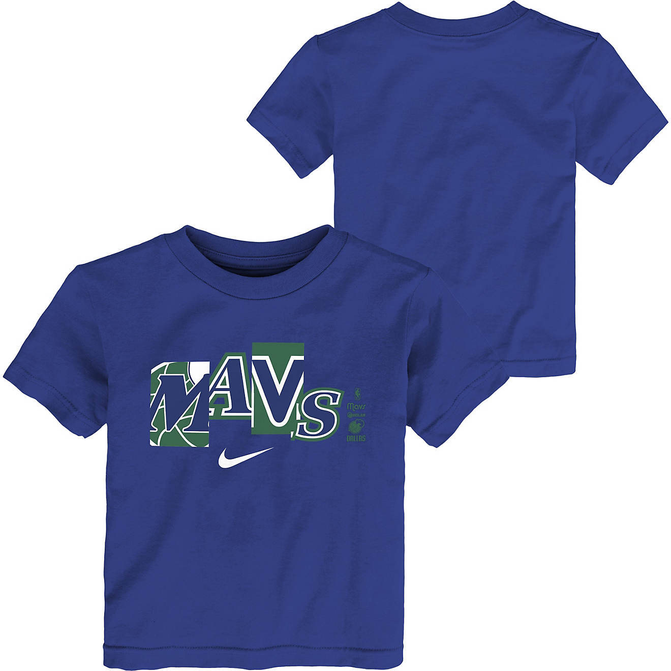 Nike Kids' Dallas Mavericks Essential Mixtape PL Cotton Short Sleeve T-shirt                                                     - view number 1