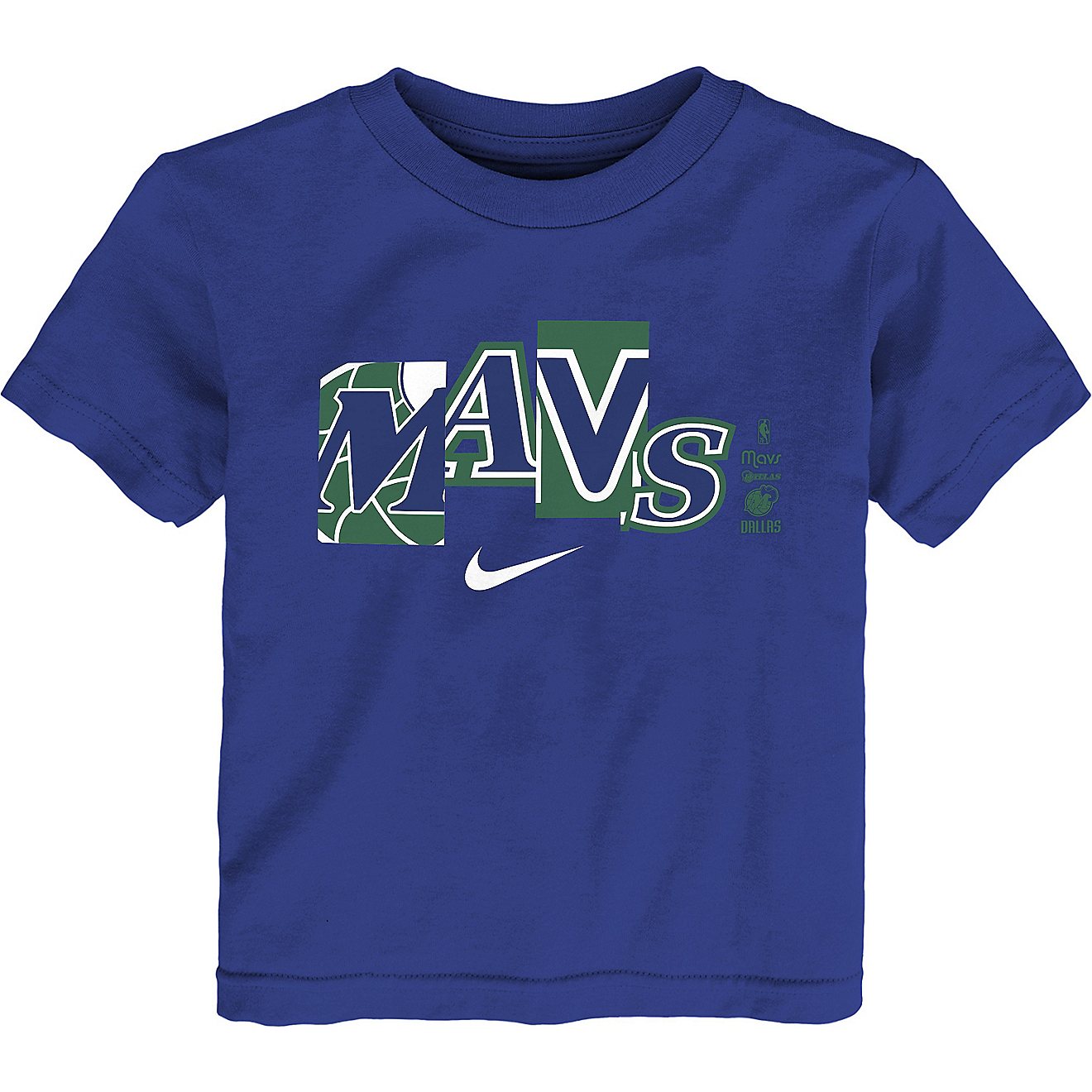 Nike Kids' Dallas Mavericks Essential Mixtape PL Cotton Short Sleeve T-shirt                                                     - view number 2