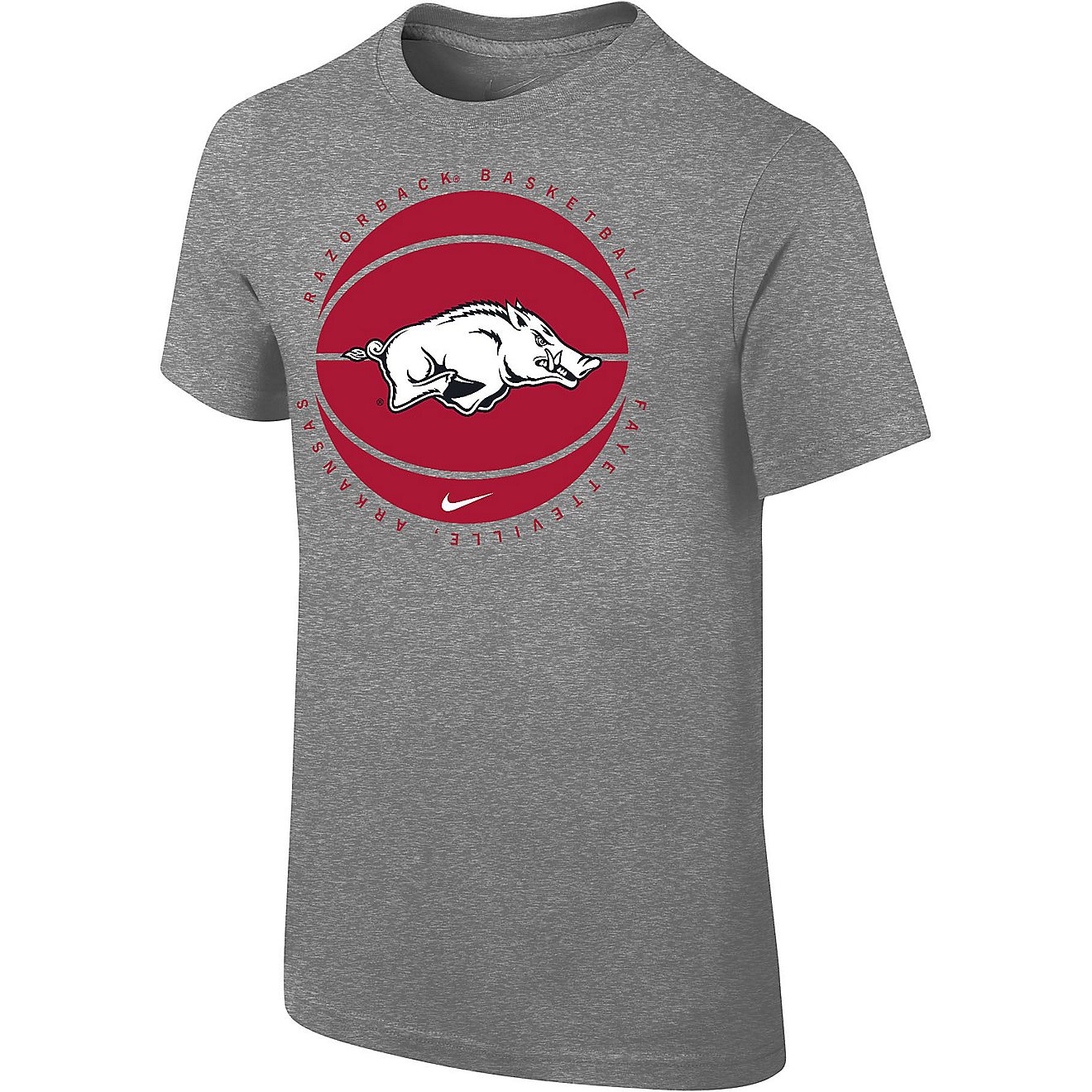 Nike Boys' University of Arkansas Team Issue Short Sleeve T-shirt                                                                - view number 1