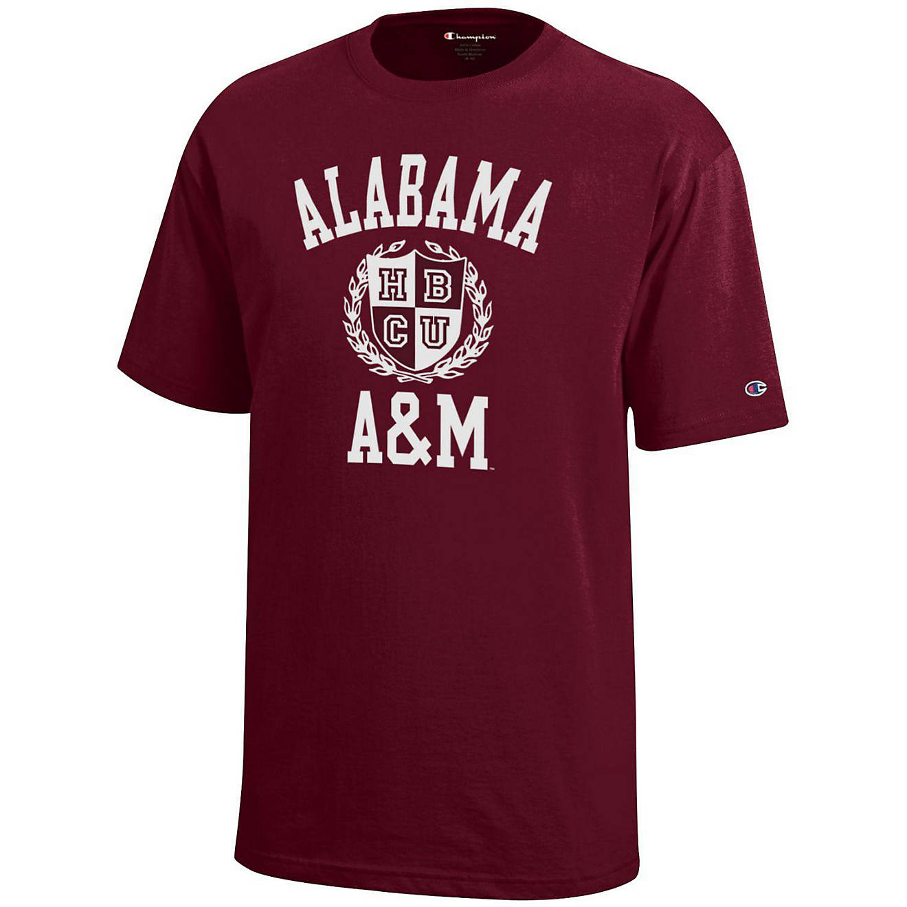 Champion Boys' Alabama A&M University Team Crest Short Sleeve T-shirt                                                            - view number 1