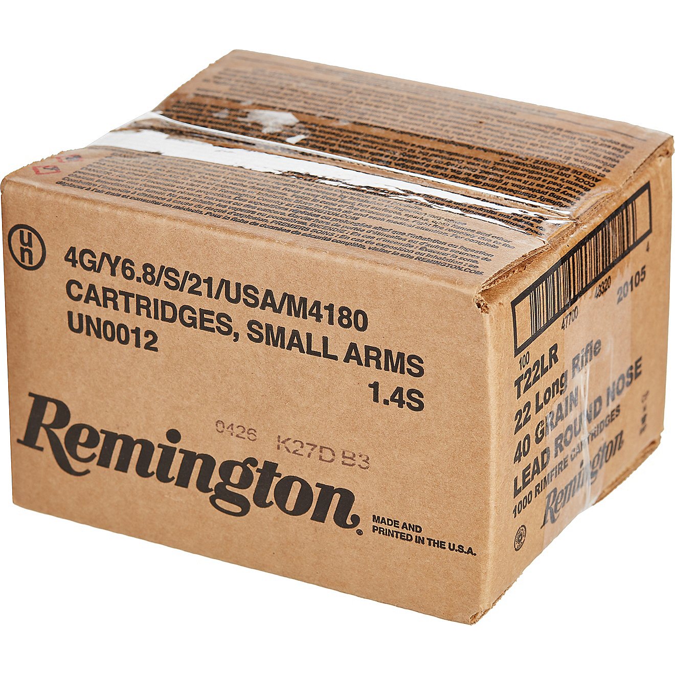 Remington Round Nose Target .22 LR 40-Grain Ammunition - 1000 Rounds                                                             - view number 2
