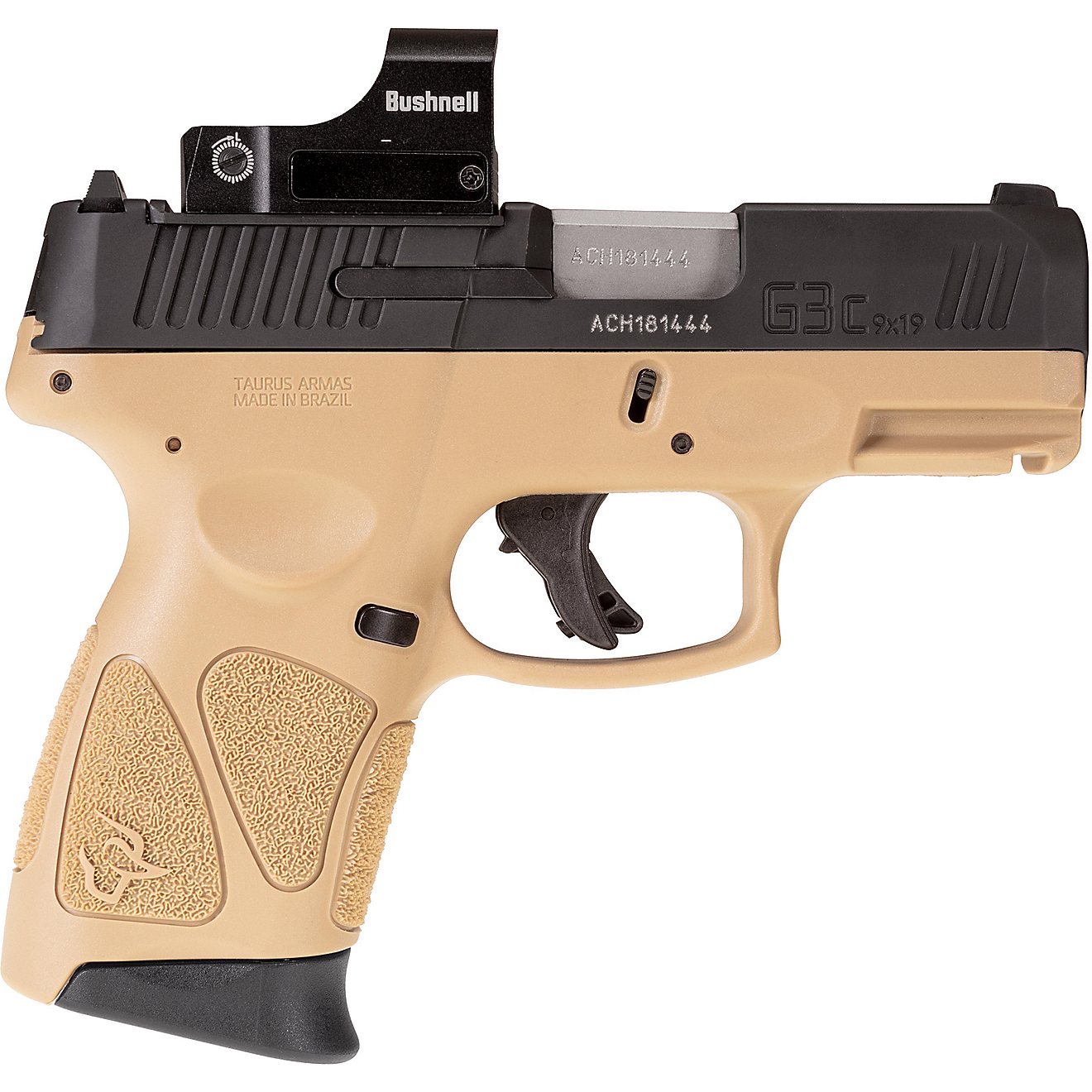 Taurus G3C T.O.R.O. 9mm Tan/Black Centerfire Pistol with Red Dot                                                                 - view number 3
