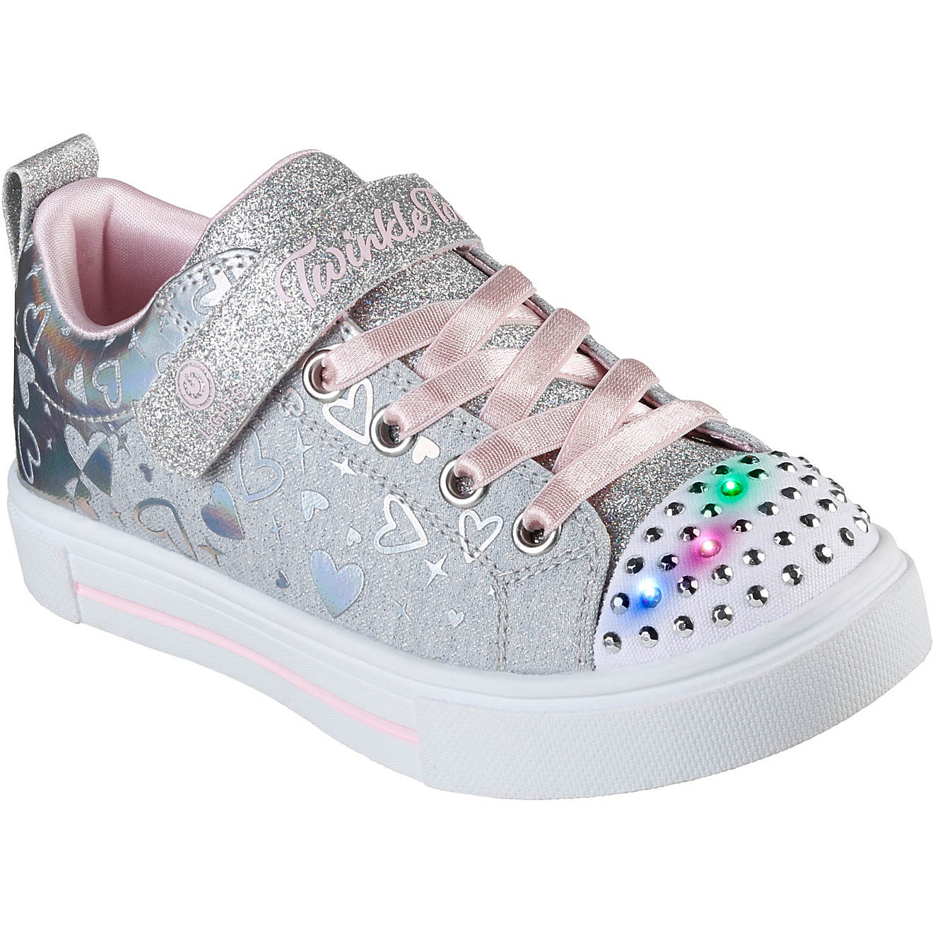SKECHERS Girls' Twinkle Sparks Heather Charm Shoes                                                                               - view number 1