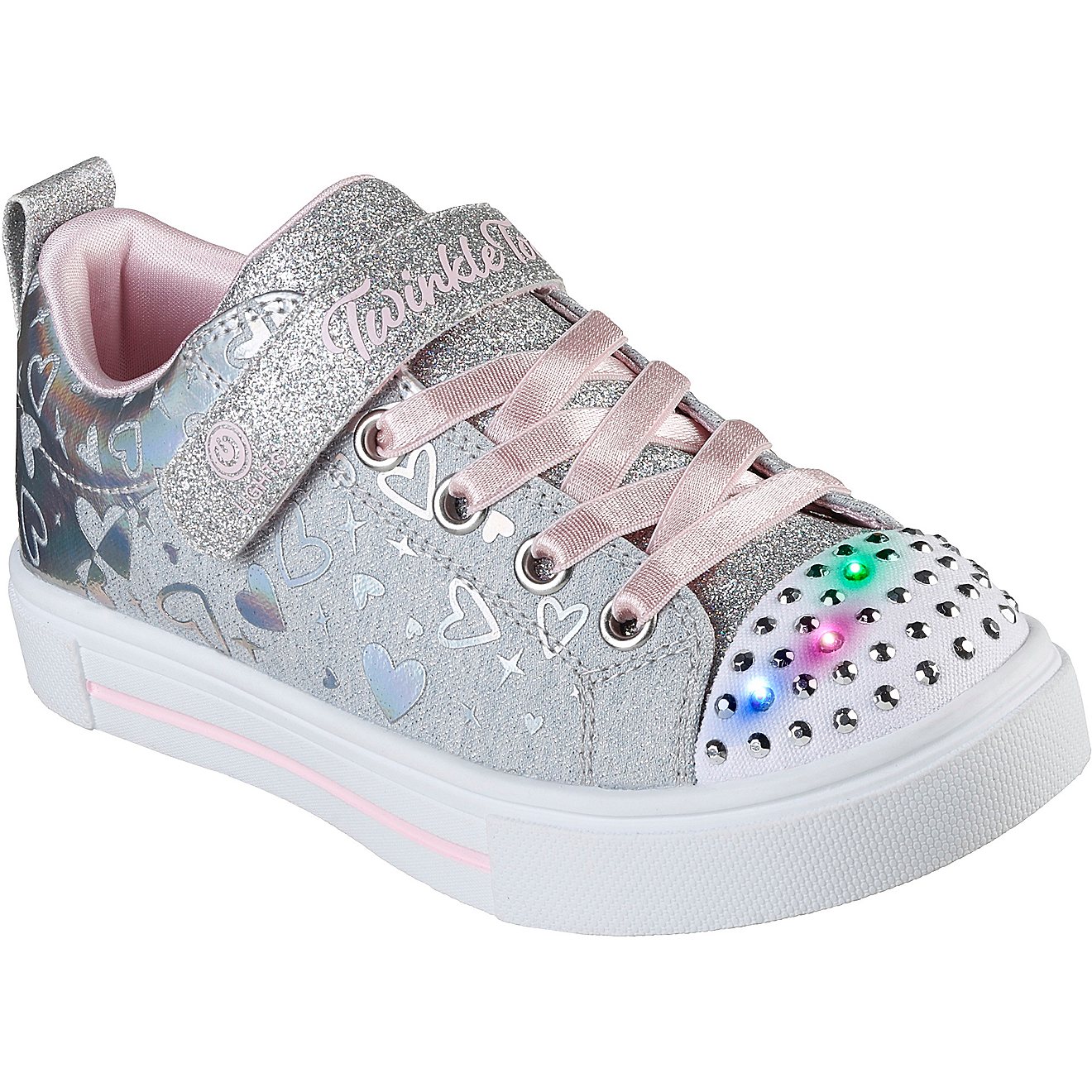 SKECHERS Girls' Twinkle Sparks Heather Charm Shoes                                                                               - view number 1