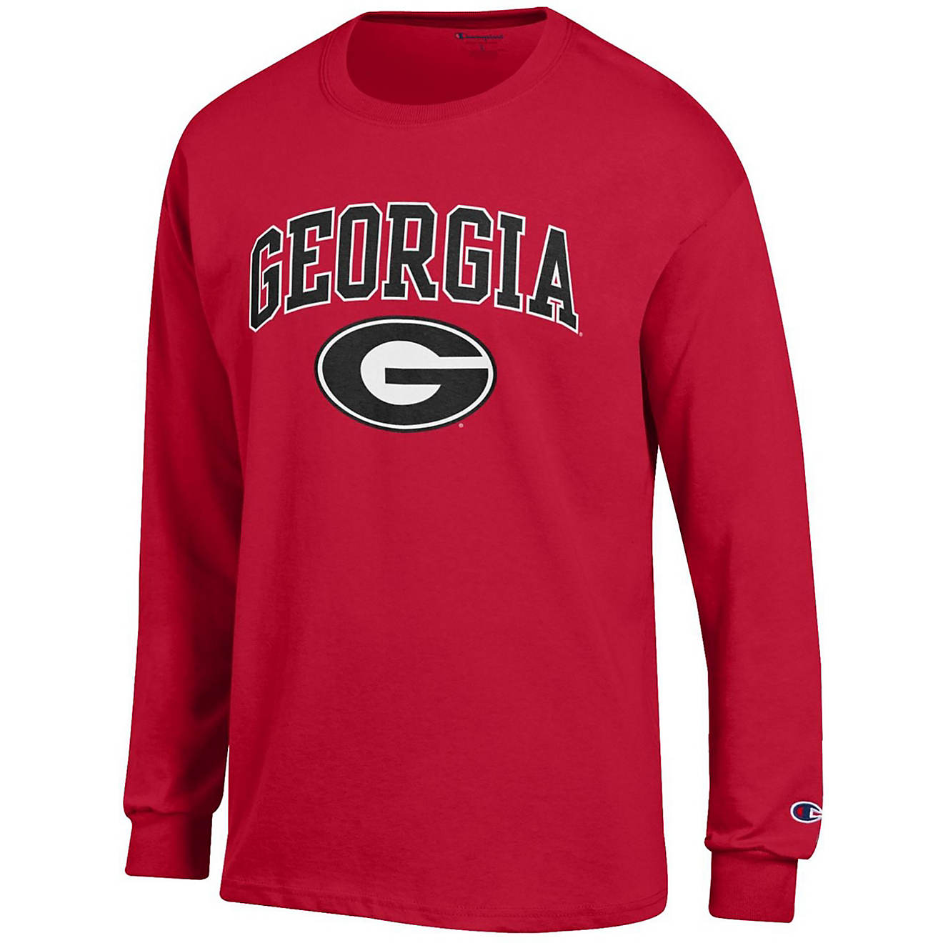 Champion Men's University of Georgia Arch Long Sleeve T-shirt                                                                    - view number 1