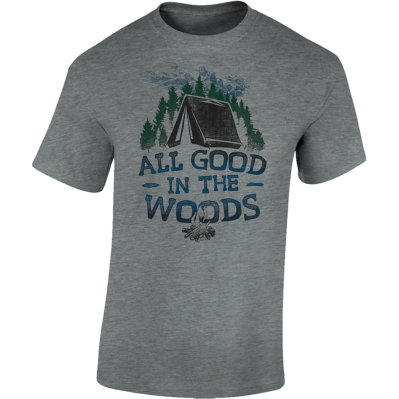 Academy Sports + Outdoors Men's All Good In The Woods T-shirt                                                                    - view number 1