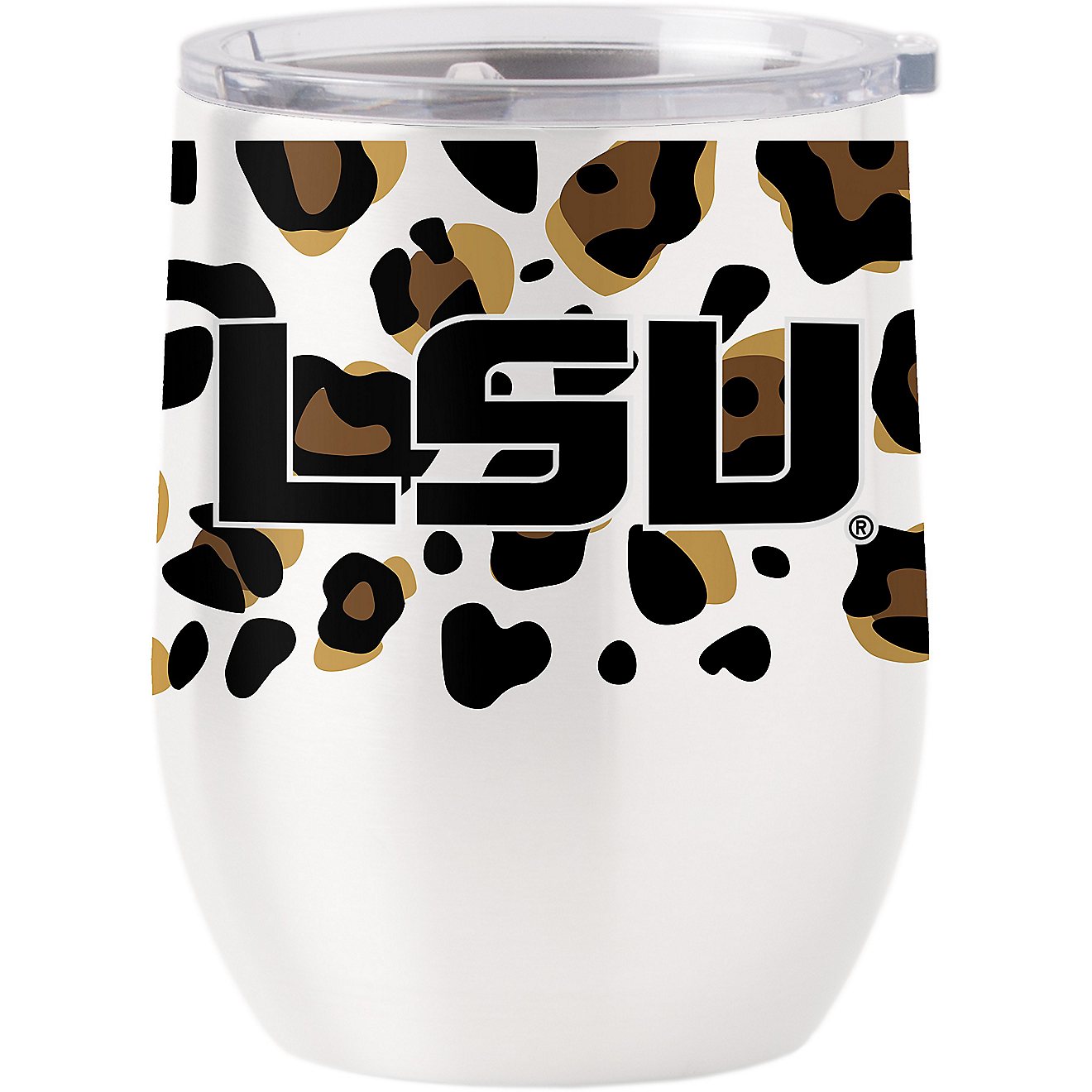 Logo Louisiana State University 16 oz Neutral Leopard Stainless Curved Tumbler                                                   - view number 1