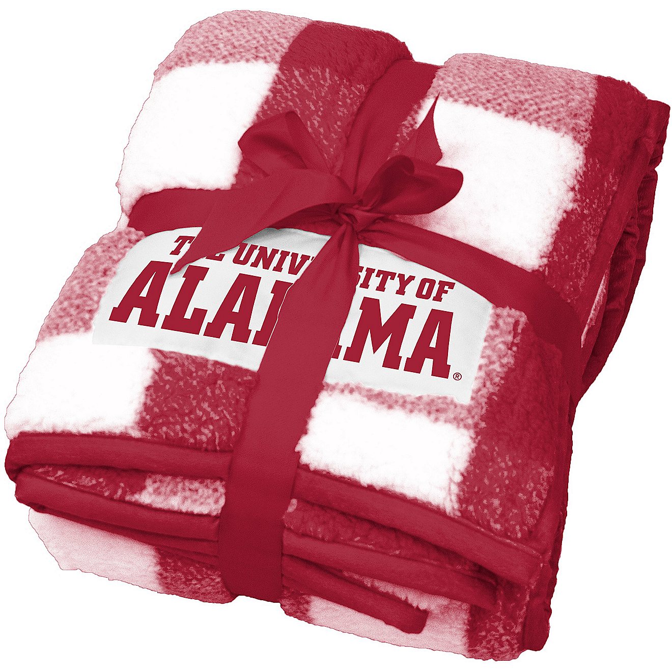 Logo University of Alabama Buffalo Check Frosty Fleece Blanket                                                                   - view number 1