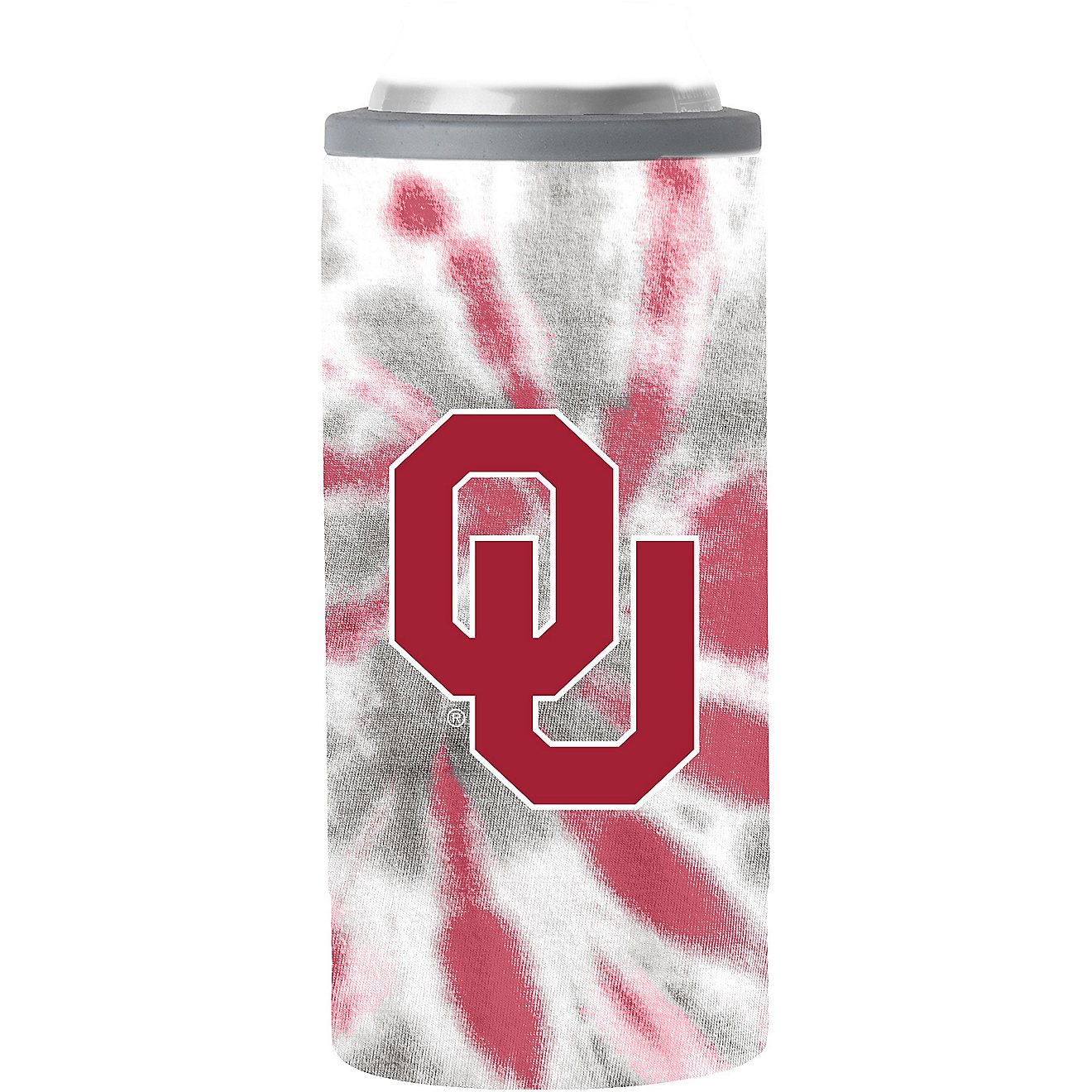 Logo University of Oklahoma 12 oz Tie-Dye Slim Can Coolie                                                                        - view number 1