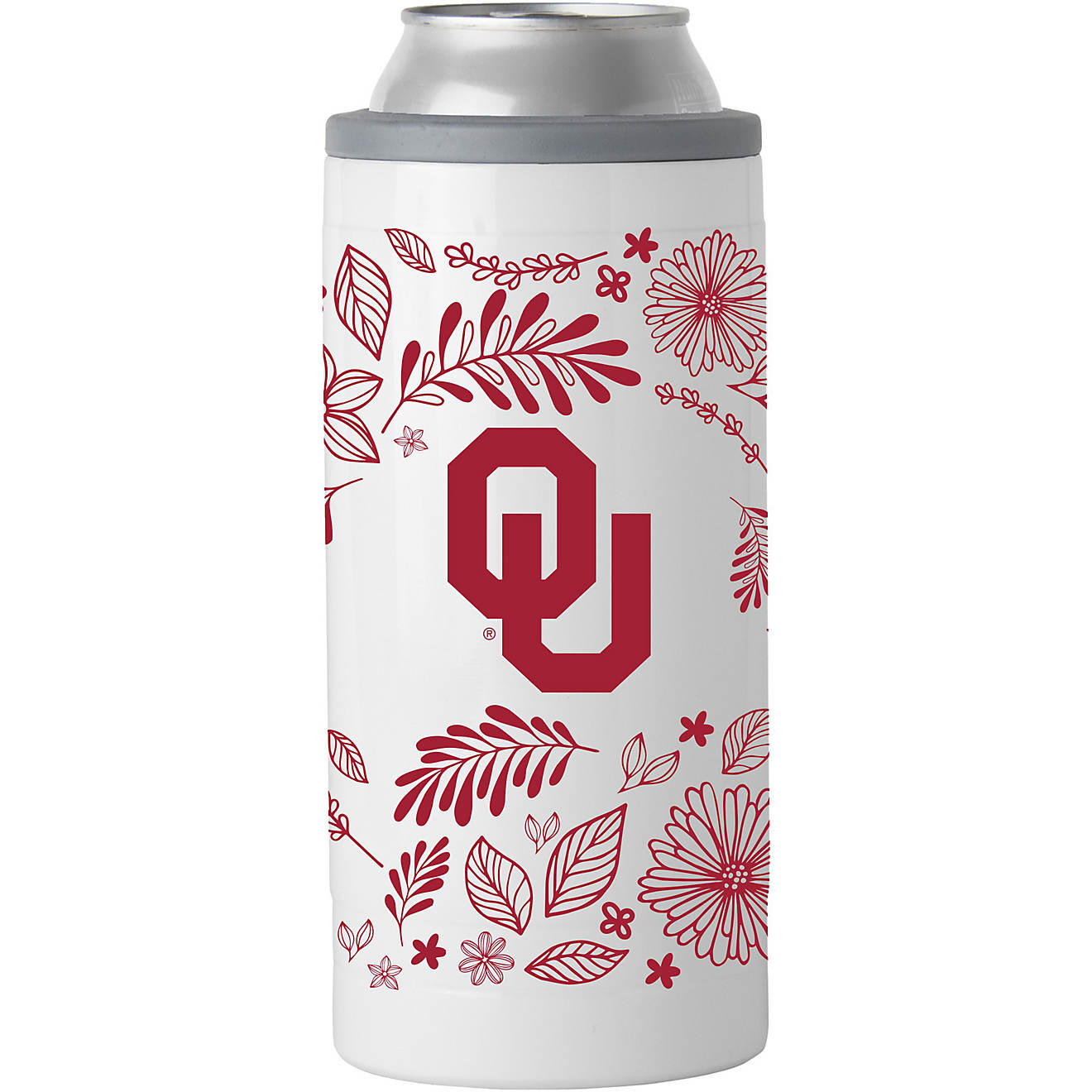 Logo University of Oklahoma 12 oz Botanical Slim Can Coolie                                                                      - view number 1