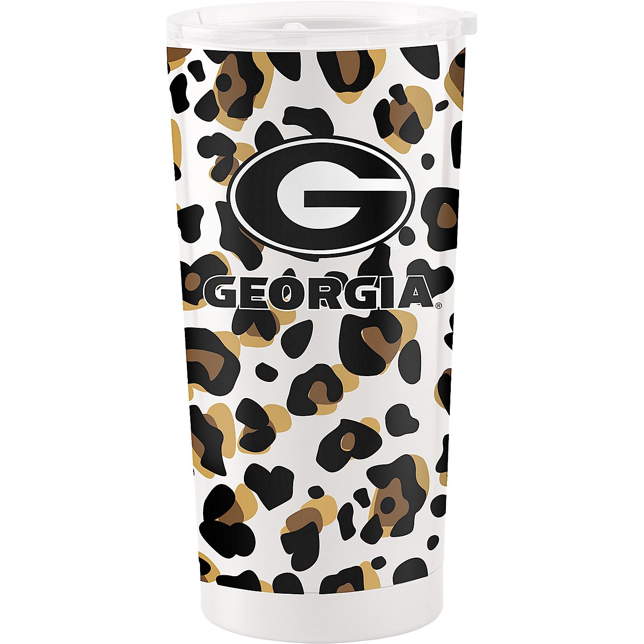 Logo University of Georgia 20 oz Neutral Leopard Stainless Steel Tumbler                                                         - view number 1
