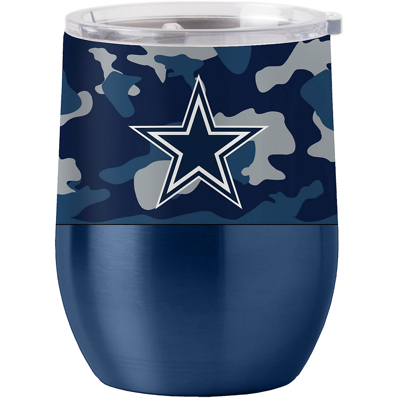 Logo Dallas Cowboys Camo 16 oz Stainless Steel Curved Tumbler                                                                    - view number 1