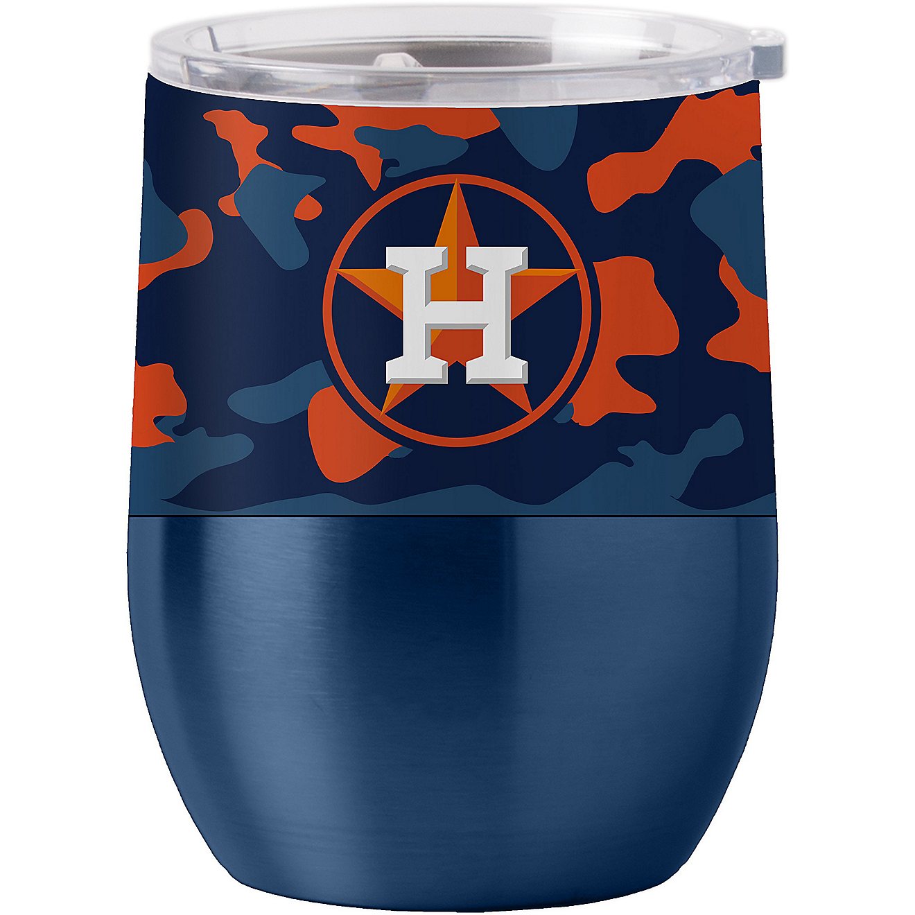 Logo Houston Astros Camo 16 oz Stainless Steel Curved Tumbler                                                                    - view number 1