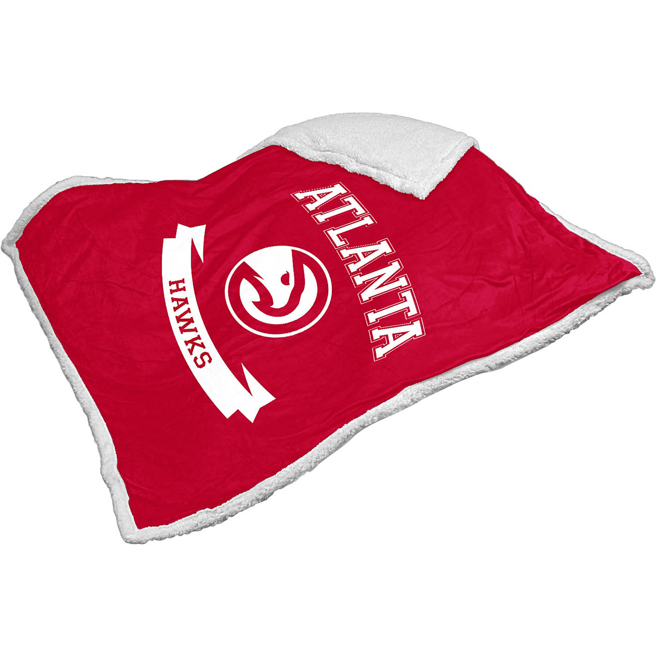 Logo Brands Atlanta Hawks Printed Silk Touch Sherpa Blanket                                                                      - view number 1