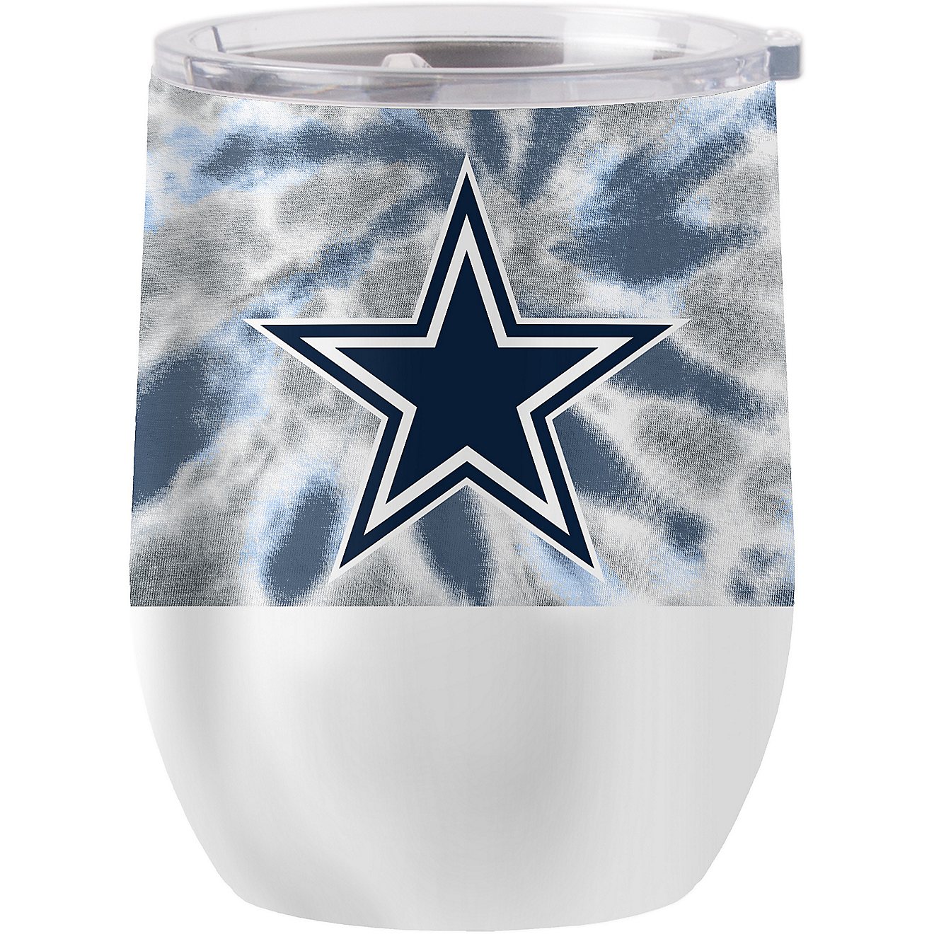 Logo Dallas Cowboys Tie Dye 16 oz Stainless Steel Curved Tumbler                                                                 - view number 1