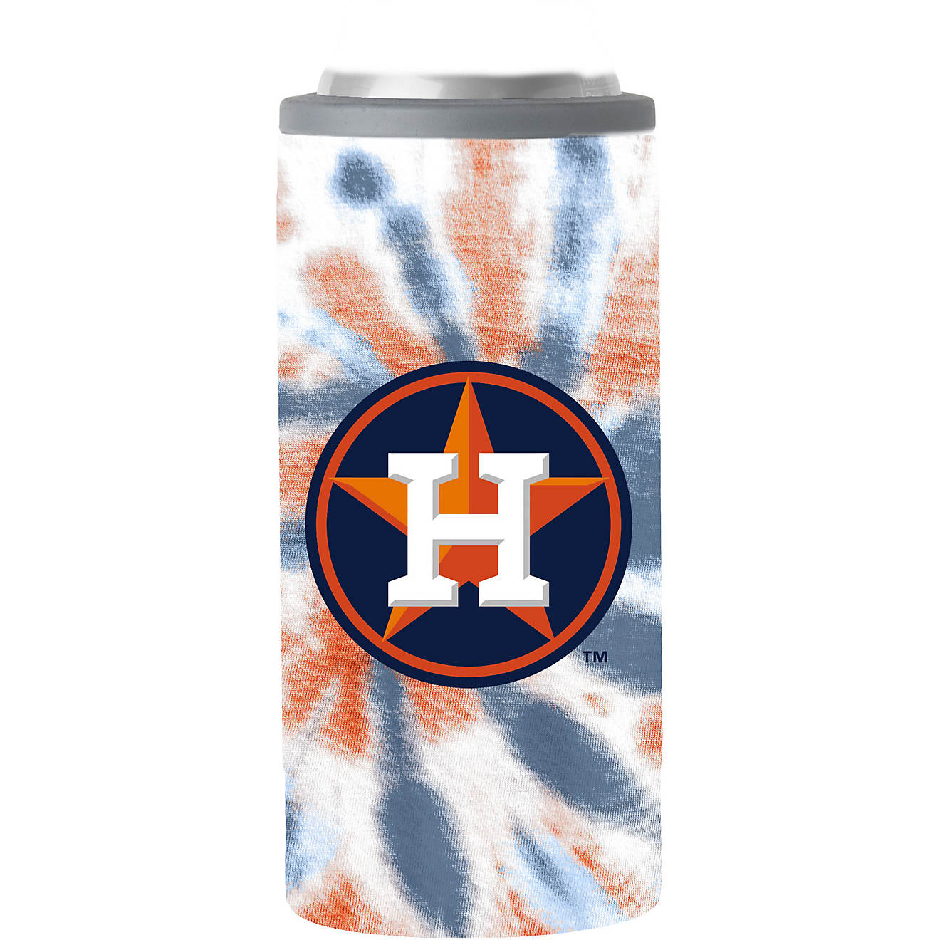 Logo Houston Astros Tie Dye 12 oz Slim Can Coolie                                                                                - view number 1