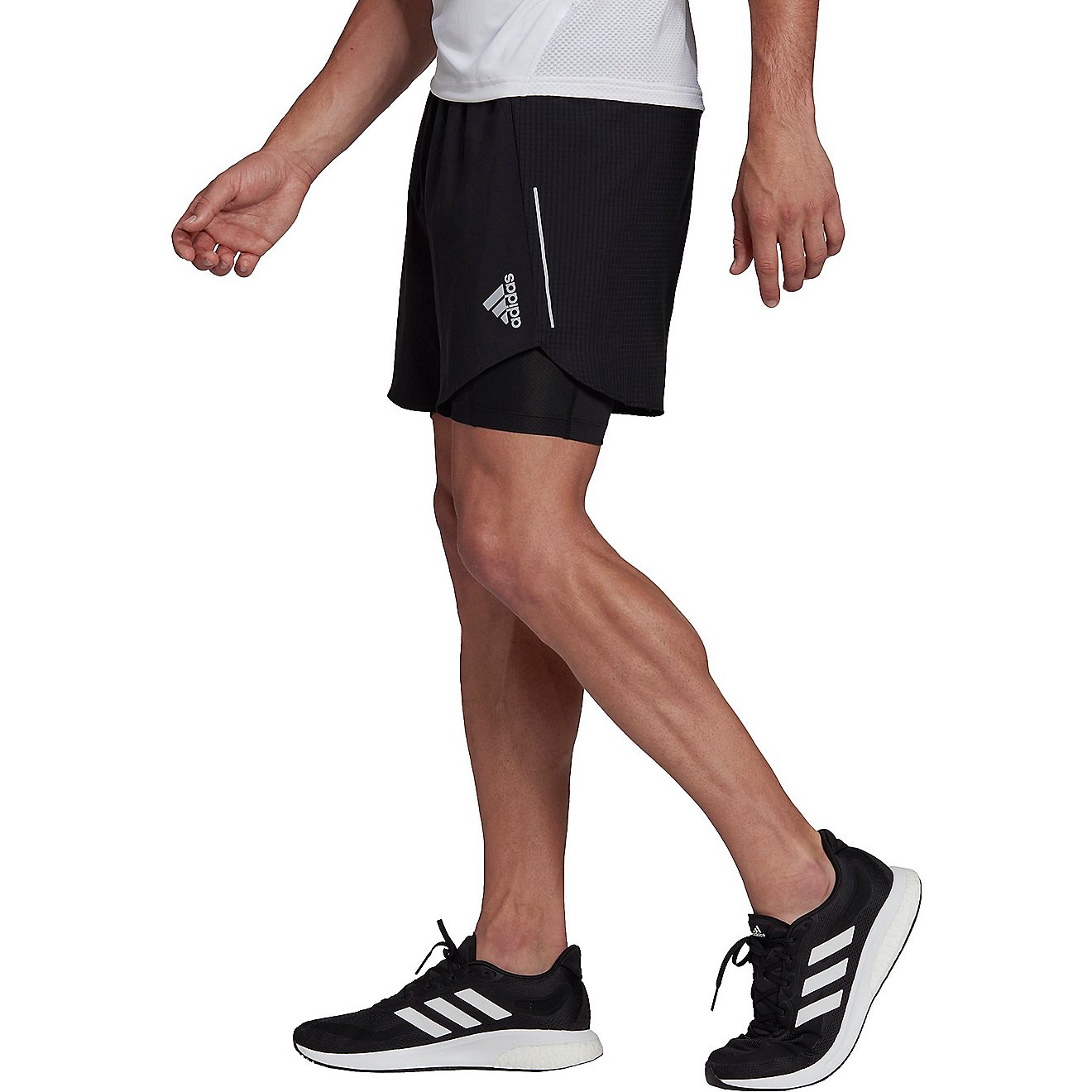adidas Men's Designed 4 Running 2-in-1 Shorts                                                                                    - view number 1