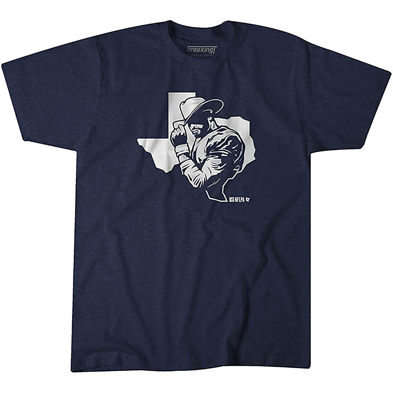 Breaking T Men's Dallas Cowboys Prescott Lone Star QB Graphic T-shirt                                                            - view number 1