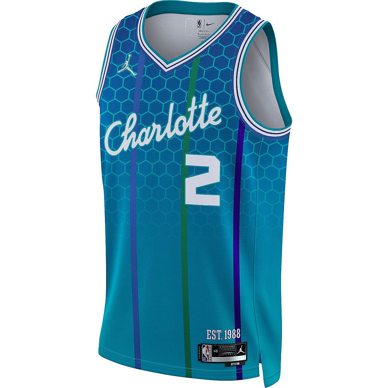 Nike Men's Charlotte Hornets Dri-FIT Tank Top                                                                                    - view number 2