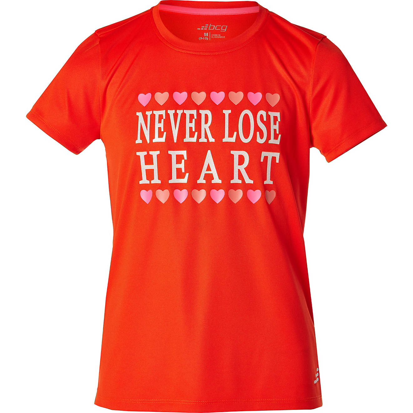 BCG Girls' Turbo Never Lose Heart GFX Short Sleeve T-shirt                                                                       - view number 1