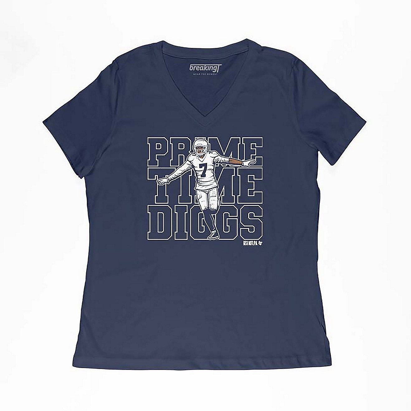 Breaking T Women's Dallas Cowboys Prime Time Diggs Short Sleeve T-shirt                                                          - view number 1