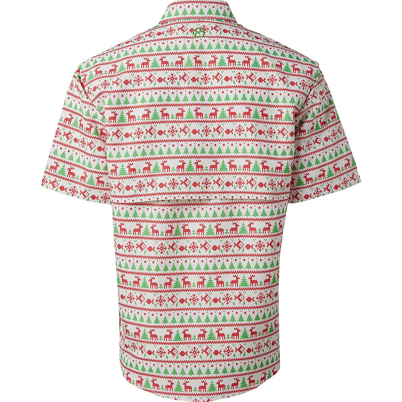 Magellan Outdoors Men's Laguna Madre Christmas Sweater Short Sleeve Shirt                                                        - view number 2