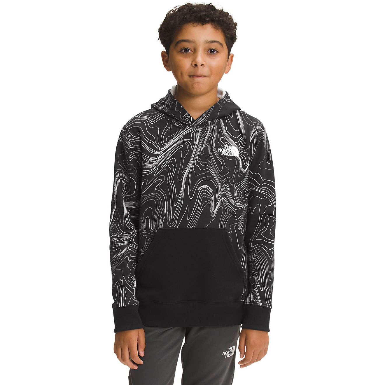 The North Face Boys' Printed Camp Fleece Pullover Hoodie                                                                         - view number 1