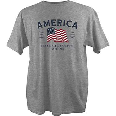 Academy Sports + Outdoors Men's America Spirit of Freedom Short Sleeve T-shirt                                                  