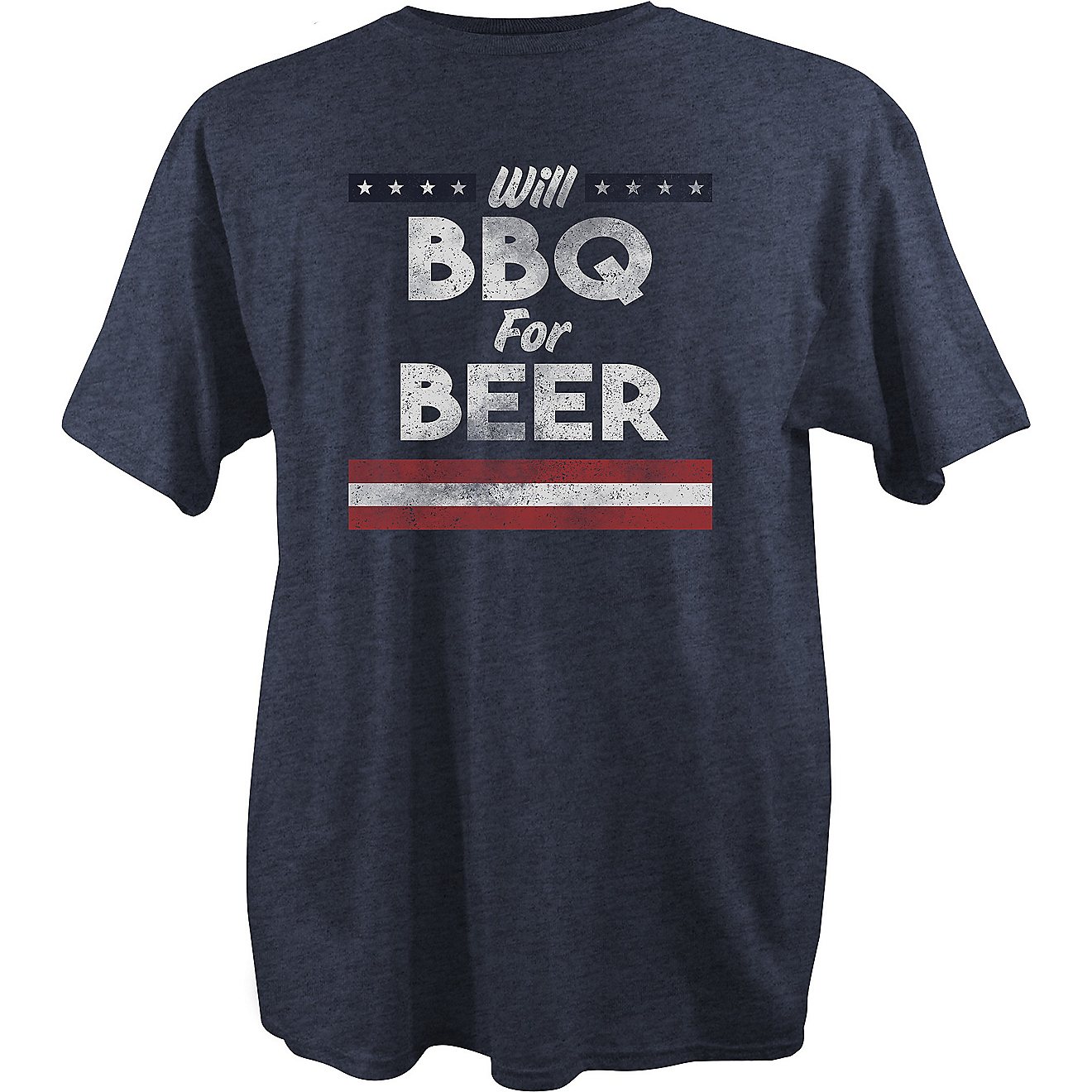 Academy Sports + Outdoors Men's BBQ For Beer Short Sleeve T-shirt                                                                - view number 1
