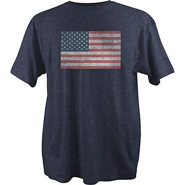 Academy Sports + Outdoors Men's Vintage American Flag Short Sleeve T-shirt                                                      