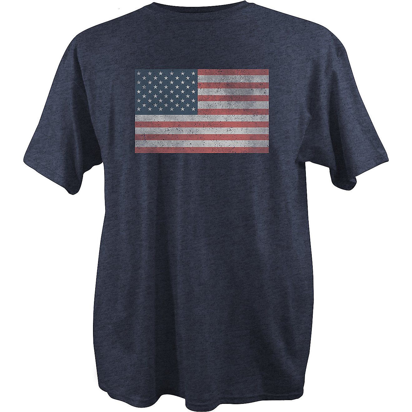 Academy Sports + Outdoors Men's Vintage American Flag Short Sleeve T-shirt                                                       - view number 1