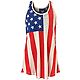 Live Outside the Limits Women's Full American Flag Jersey Tank Top                                                               - view number 1 image