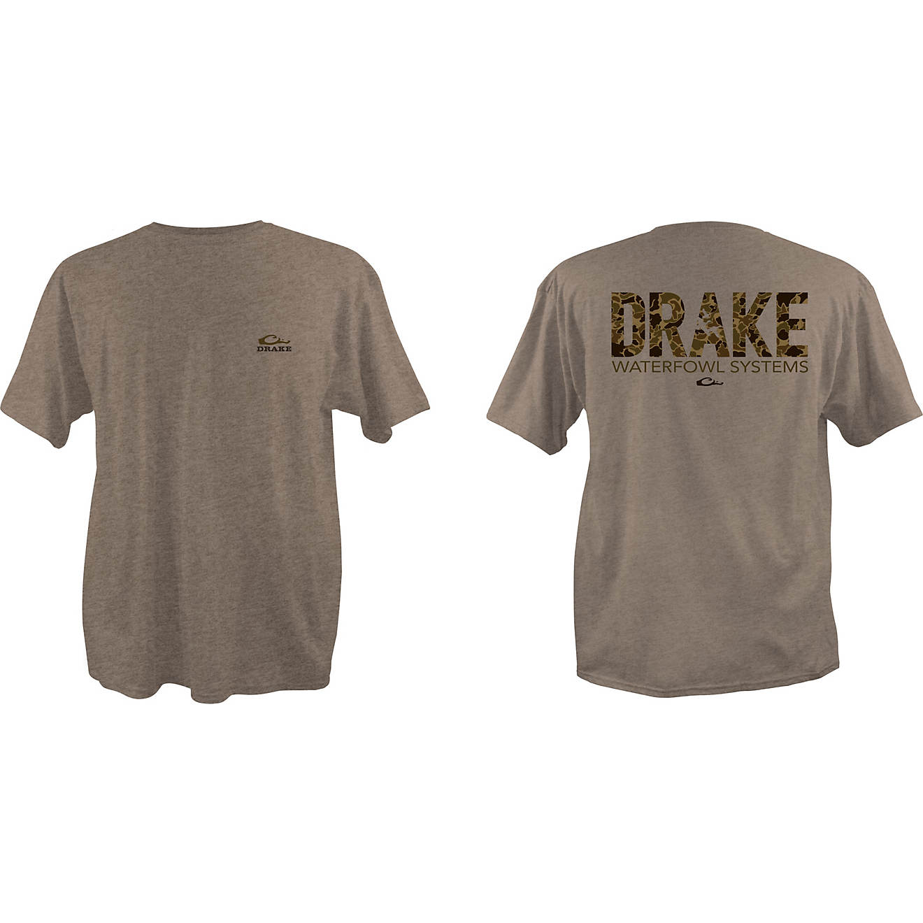 Drake Waterfowl Men's Block Camo Graphic T-shirt                                                                                 - view number 1