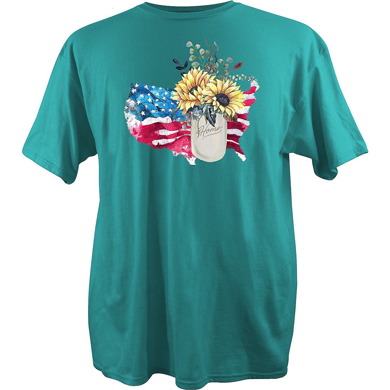 Academy Sports + Outdoors Women's Sunflower Jar Short Sleeve T-shirt                                                             - view number 1