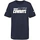 Nike Boys' Dallas Cowboys Legend Sideline 20 Short Sleeve T-shirt                                                                - view number 1 image