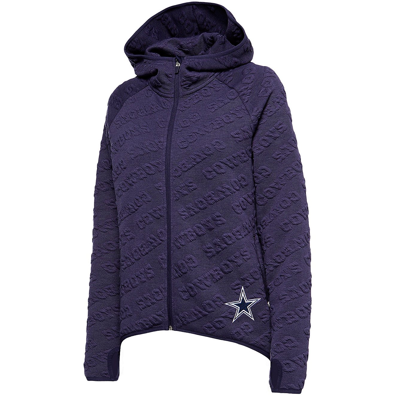 Dallas Cowboys Women's Akaine Tech Cape Full Zip Hooded Top                                                                      - view number 1