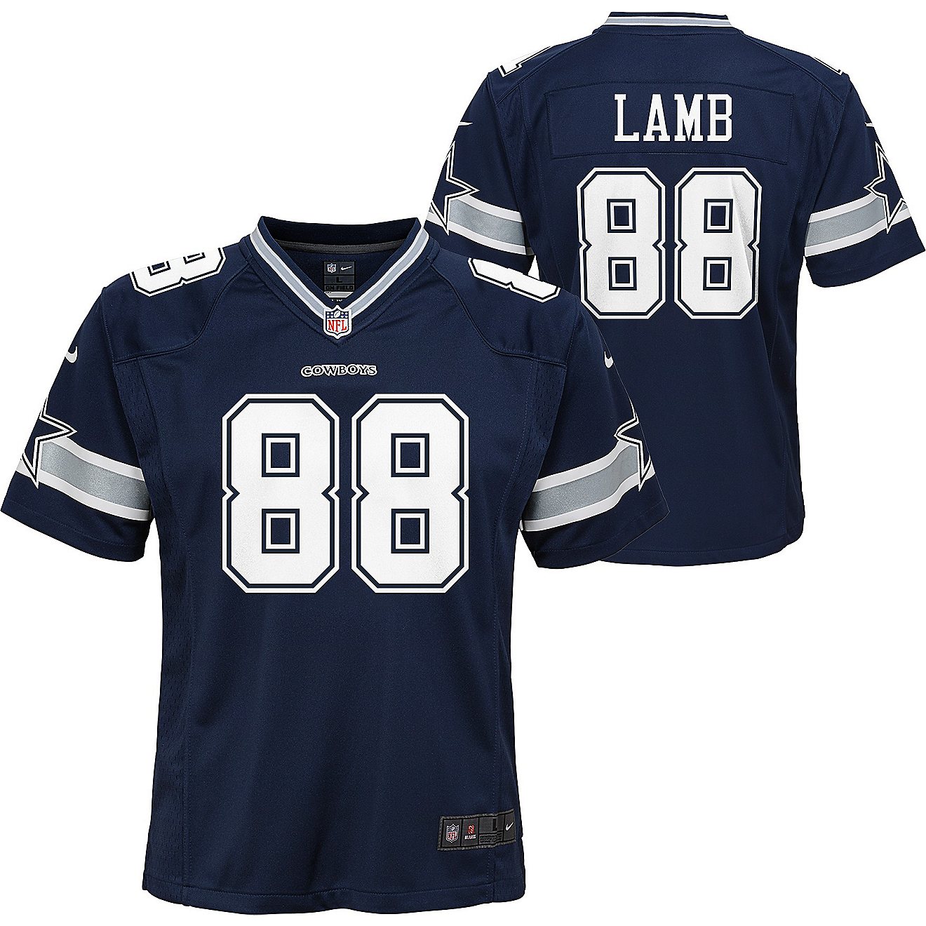 Nike Boys' Dallas Cowboys CeeDee Lamb #88 Jersey                                                                                 - view number 1