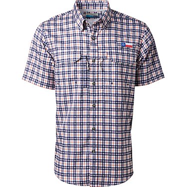 Magellan Outdoors Men's Local State Plaid Texas Short Sleeve Shirt