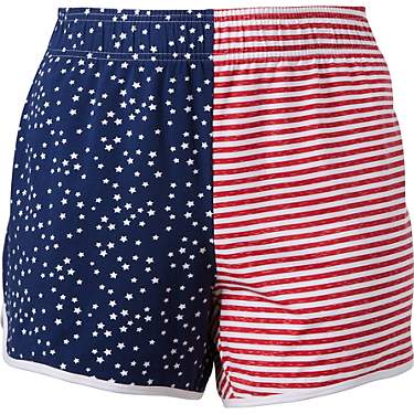 BCG Women's Plus Size Stars & Stripes Shorts                                                                                    