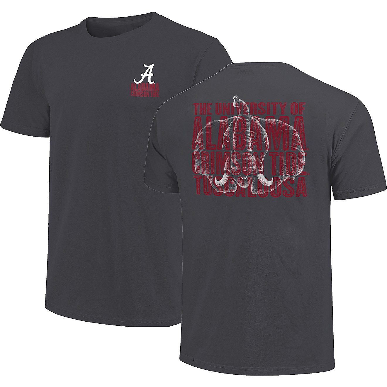 Image One Men's University of Alabama Painted Camp Scene Short Sleeve T-shirt                                                    - view number 1