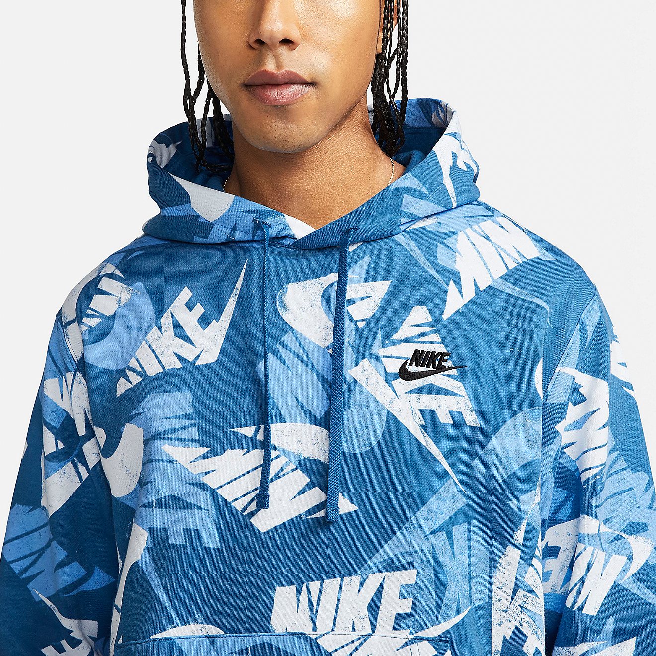 Nike Men's Sportswear Essentials+ Allover Pullover Hoodie                                                                        - view number 3