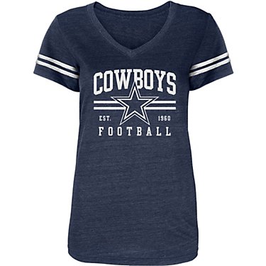 Dallas Cowboys Women's McFarlane Sleeve Stripe T-shirt