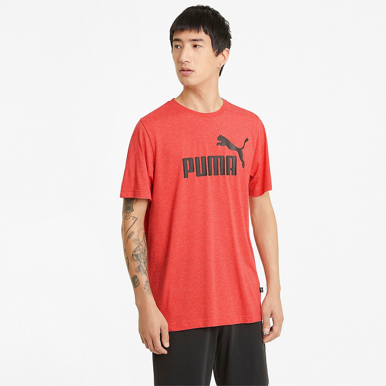 Puma Men's Essentials Heather T-shirt                                                                                            - view number 2