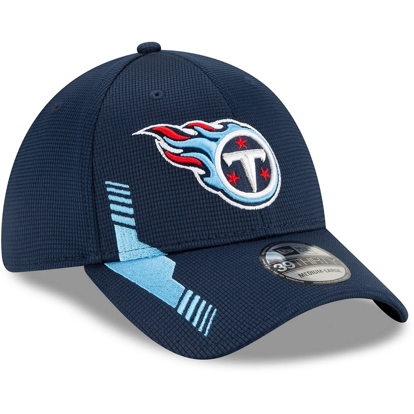 New Era Men's Tennessee Titans NFL Sideline Home 2021 39THIRTY Cap                                                               - view number 1