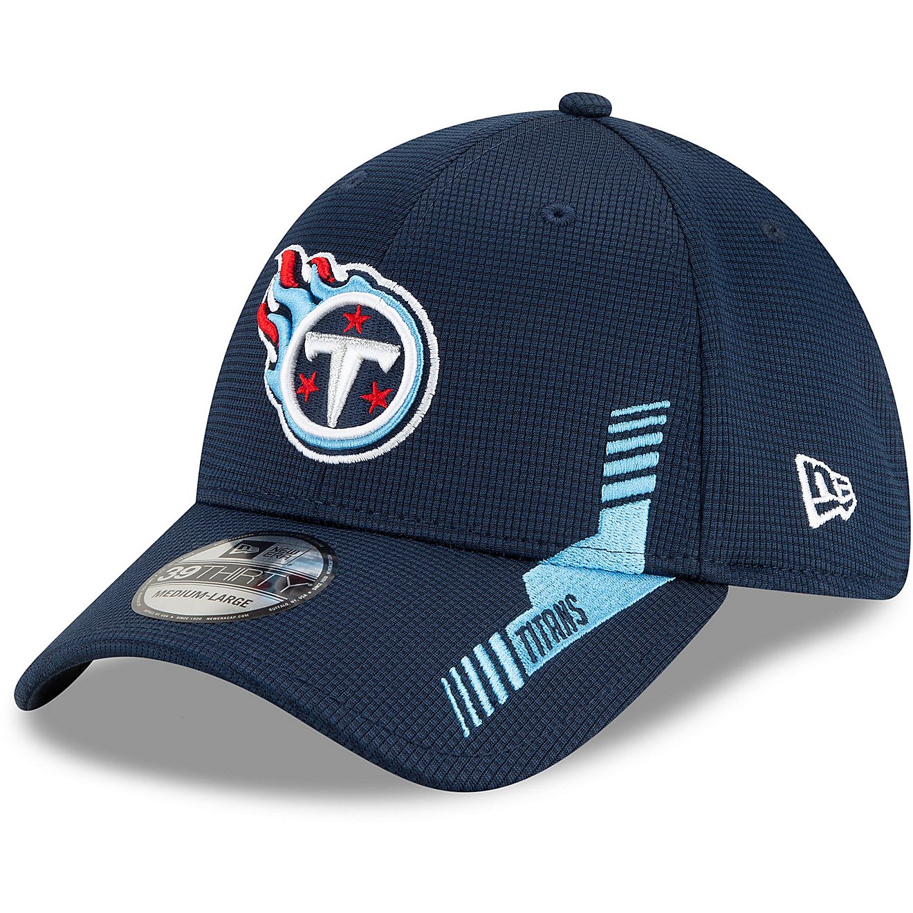 New Era Men's Tennessee Titans NFL Sideline Home 2021 39THIRTY Cap                                                               - view number 4