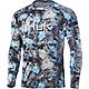 Huk Men's Vented Fracture Pursuit Graphic Long Sleeve T-shirt                                                                    - view number 1 image
