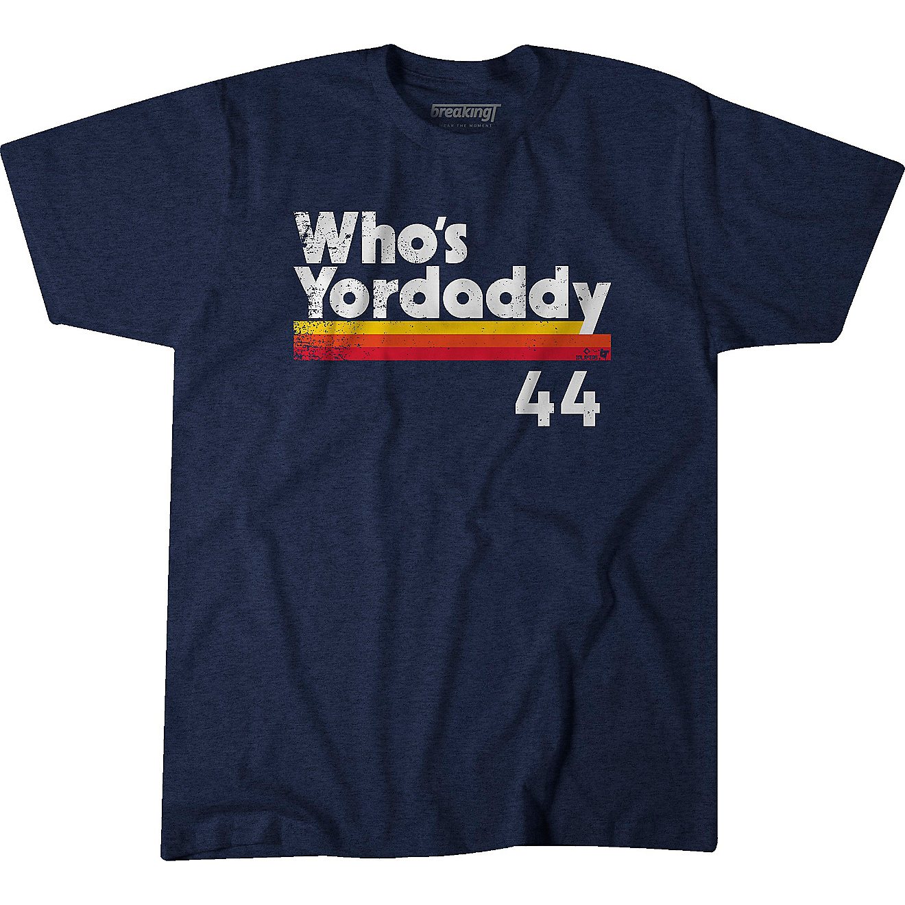 Breaking T Men's Houston Astros Who's Yordaddy T-Shirt                                                                           - view number 1