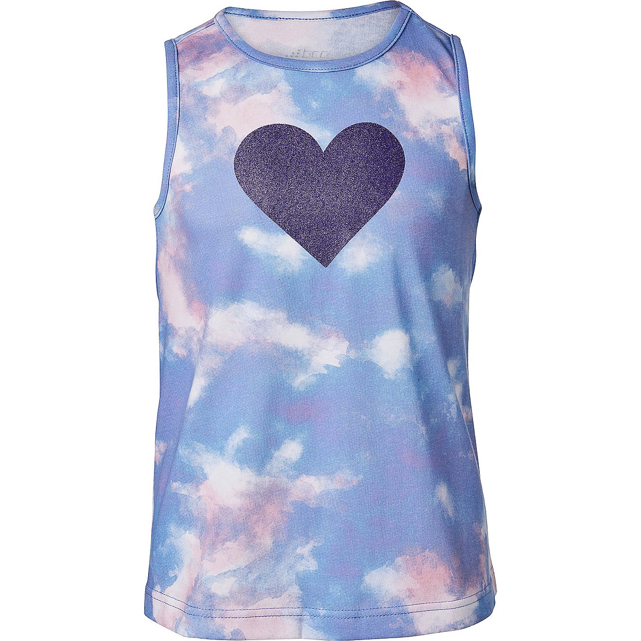BCG Girls’ Allover Print Knit Graphic Tank Top                                                                                 - view number 1