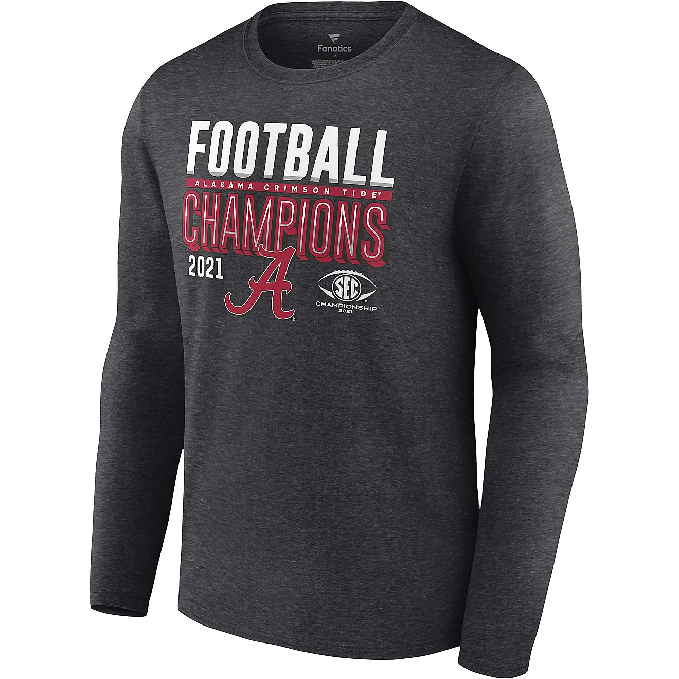 University of Alabama Men's 2021 SEC Champs Locker Room Long Sleeve T-shirt                                                      - view number 1