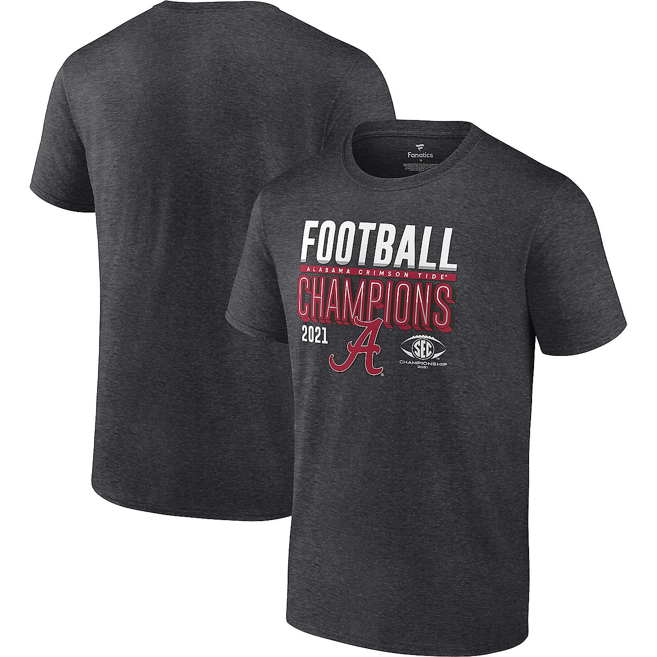 University of Alabama Men's 2021 SEC Champs Locker Room Short Sleeve T-shirt                                                     - view number 3